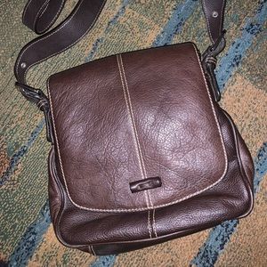 Like new brown leather Sak crossbody